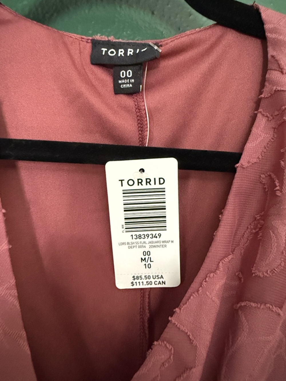 NWT Torrid Muave Wrap Dress - Picture 3 of 6